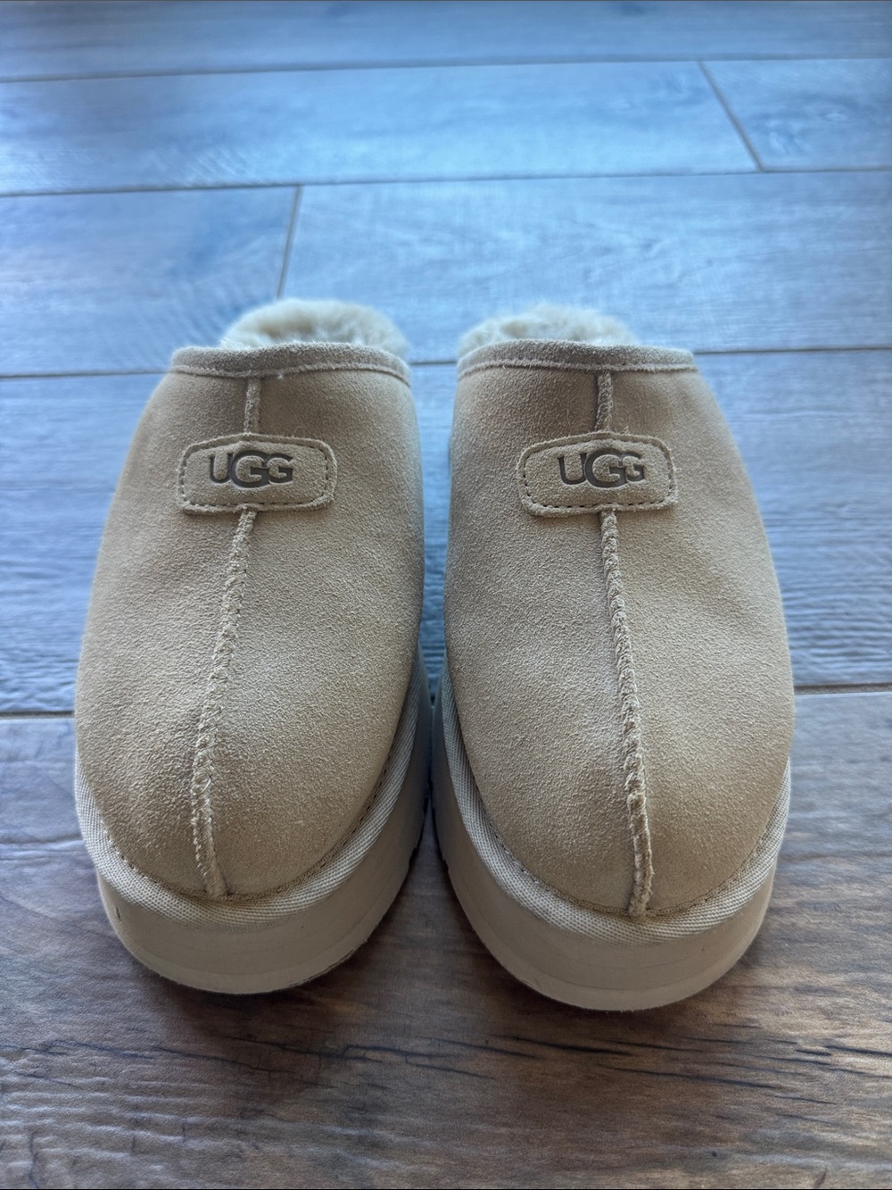 UGG womens Suede Slip-On Slippers in Chestnut Tan